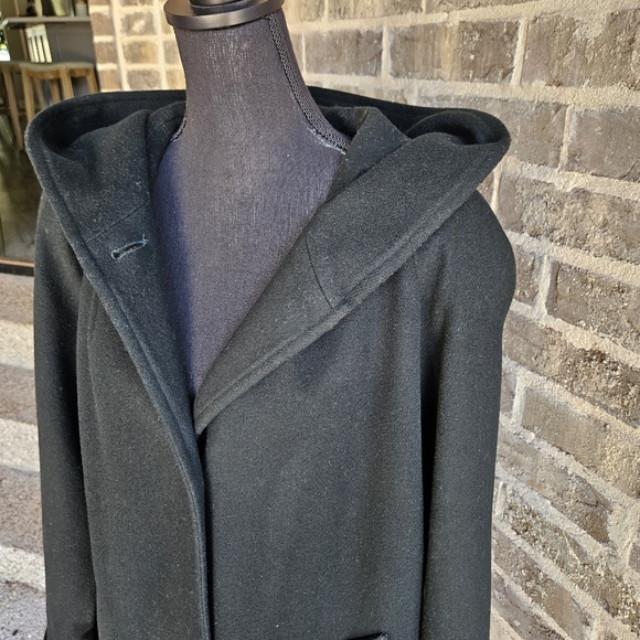 Preston & York Black Trench Coat - Picture 2 of 10